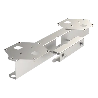 Base Doble para Lámpara de Obstrucción EI-GSLSE. Compatible con tubo hasta 1-1/4".
