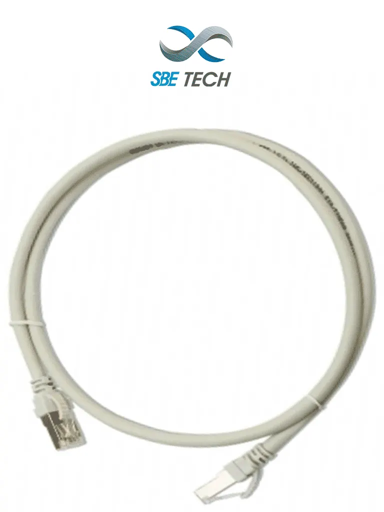 Patch cord Cat 6 SBE TECH SBE-PCC6U1.0M-GY de 1 m gris