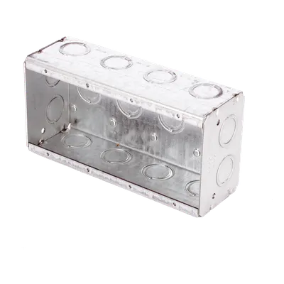 Caja multigang RACO HUB-693 de acero galvanizado, 4 gangs