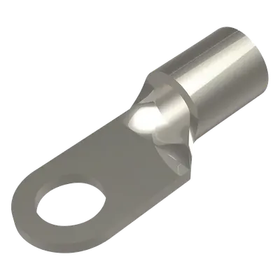 Terminal de Anillo / 6 AWG / Tornillo 1/4" / Cobre Electrolítico / Sin Aislamiento / 25 mm (82.0 ft) Longitud