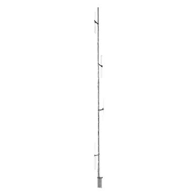 Antena Base de 4 Dipolos / 164-174 MHz / 8.1 dBi / 500W / 6.48 m (21.3 ft) Mástil