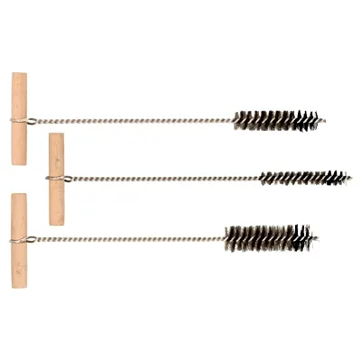 Kit de Cepillos para Anclaje Químico / 3 Piezas / Ø14 mm / Ø20 mm / Ø27 mm / Nylon Resistente / Mango Ergonómico
