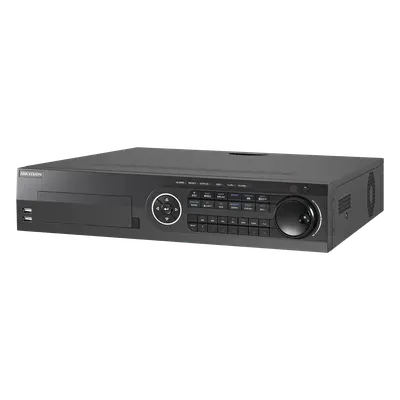 DVR Pentahíbrido / 24 Canales / 16 TurboHD + 8 IP / 3K / 5 Megapixel / 8 Bahías HDD / AcuSense / H.265+ / 16 Entradas de Alarma / POS