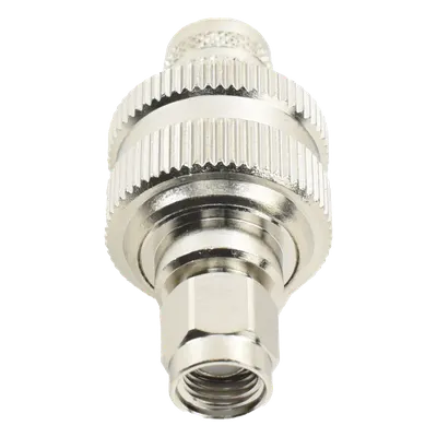 Conector SMA Macho Inverso / Anillo Plegable / Cables RG-8/U, LMR-400, Belden 9913 / Cuerpo Bronce Níquel / Contacto Oro / Aislante Teflón