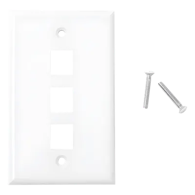 Placa de pared LINKEDPRO LP-FP-18 para 3 módulos Keystone