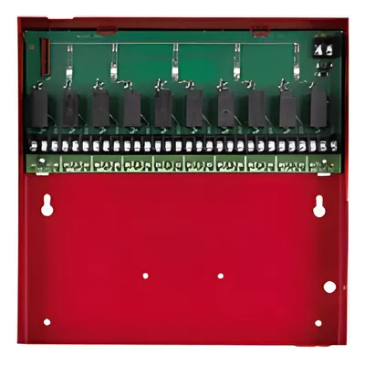 Módulo de interfaz SILENT KNIGHT 5883 con 10 relevadores Form C y gabinete metálico
