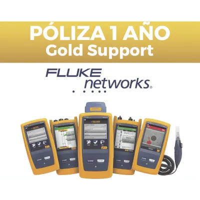 Póliza de Soporte Gold / Calibración Anual / Reparación por Daños Accidentales / Cobre y Fibra / 1 Año