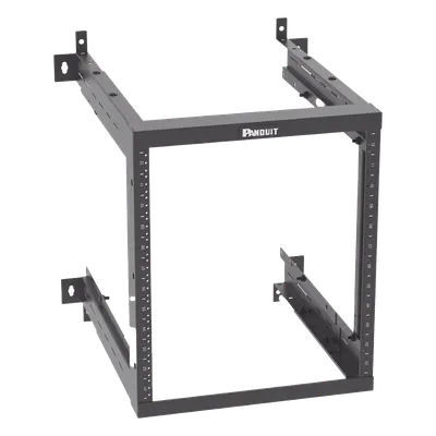 Rack de Montaje en Pared / 19in / Profundidad Ajustable 18-21.5-25in / 12 UR / Rieles Roscados #12-24 Numerados / Acero con Recubrimiento en Polvo