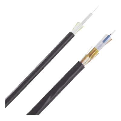 Cable de Fibra Óptica / 24 Hilos / Monomodo OS2 / Interior-Exterior / Loose Tube 250μm / OFNR Riser / Dieléctrico / 2 pies Marcas