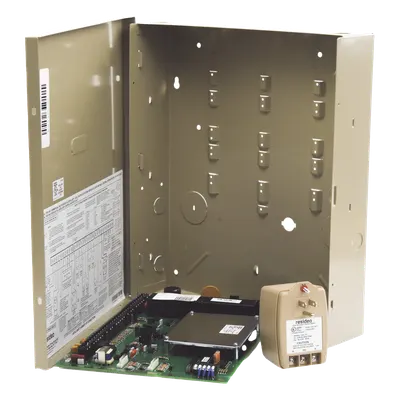 Panel de alarma comercial Honeywell VISTA-128-BP-T con 8 particiones