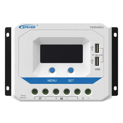 Controlador solar PWM EPEVER VS-4548-AU de 45 A con pantalla LCD