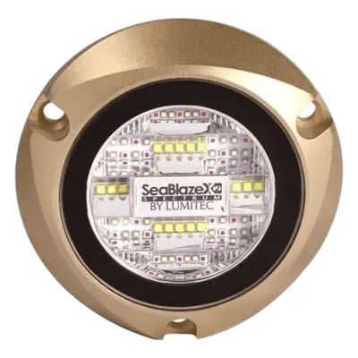 Luz LED marina subacuática LUMITEC 101516, blanca y azul