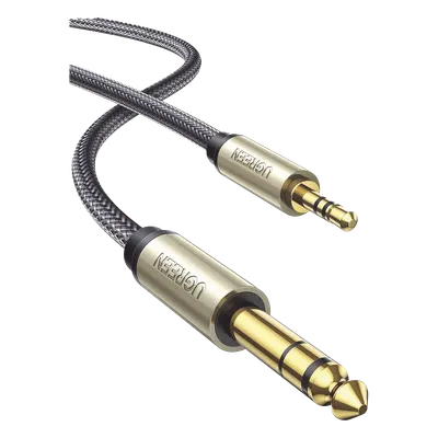 Cable de audio UGREEN 10625 estéreo de 3.5 mm a 6.35 mm