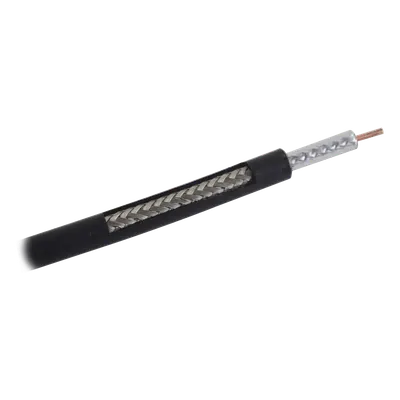 Cable Coaxial / 50 Ohm / Baja Pérdida 7.8 dB a 450 MHz / Frecuencia 6 GHz / Blindaje >90 dB / 305 m (1000 ft)