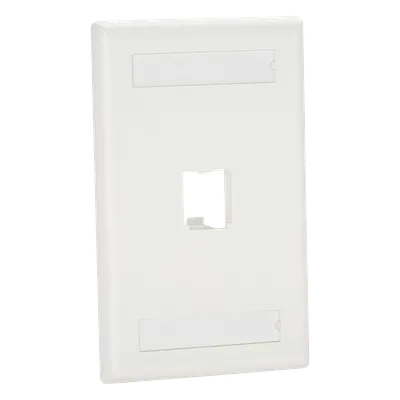 Placa de pared PANDUIT CFPL1WHY Mini-Com de 1 puerto, blanca