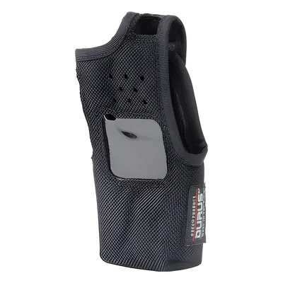 Funda de nylon para radio / Lazo-cinto ajustable / Capuchón auto-adherible / Visor frontal transparente / Compatibilidad 12 modelos Icom