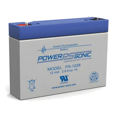 Batería POWER SONIC PS-1228 AGM de 12 V y 2.8 Ah