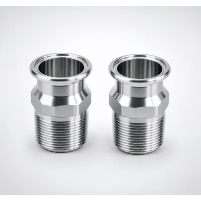 Kit de Adaptadores Tri-Clamp a NPT 1″ Macho (× 2) / Conexión a Instalación Tri-Clamp / Para Enfriador RackChiller RDHX PRO / Adaptadores BSPP NPT FD83 Disponibles / Hoffman