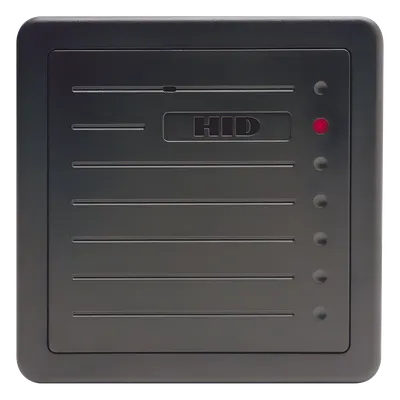 Lector de Proximidad de Mediano Alcance / Wiegand / 12 VCC / -30 a 65 °C / IP para Exterior / 5 x 5 x 1 pulg