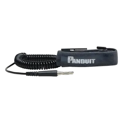 Pulsera antiestática PANDUIT RGESDWS de tela ajustable y cable de 1.82 m
