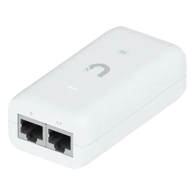 Inyector PoE Ubiquiti U-POE 802.3af con conexión Gigabit