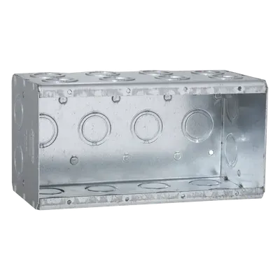 Caja multigang RACO HUB-698 de 4 gangs y 24 entradas KO