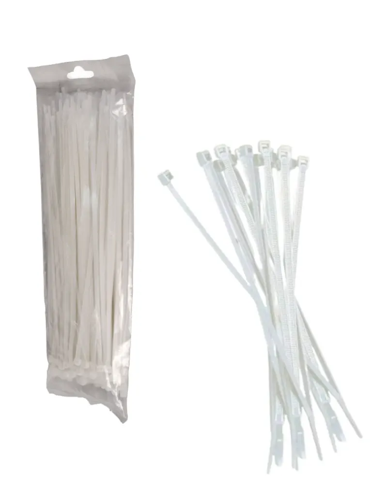 Cinchos sujetacables SAXXON SBE-3.6X150 de nylon blanco, 100 piezas