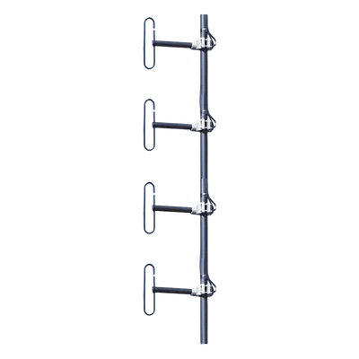 Antena Estación Base UHF / 4 Dipolos / 406-512 MHz / 6-9 dBd / 500W / 71' x 12' (180cm x 30cm)
