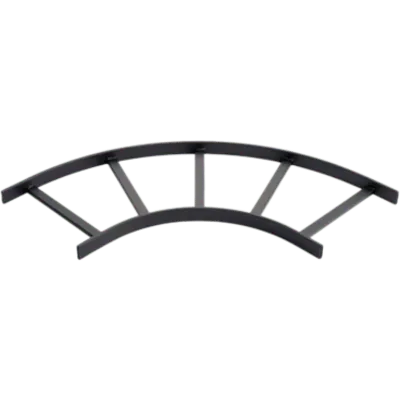 Curva Horizontal para Escalerilla / 90° / 18 in de ancho / Acero Calibre 16 / cULus / RAL 9005