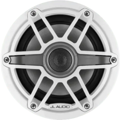Par de Bocinas Náuticas / 6.5" Coaxiales / 75 W RMS / Polipropileno con Mica / Tweeter Cúpula de Seda / Rejilla Deportiva Blanca / 4 Ω / 89.5 dB