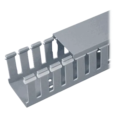Canaleta ranurada PANDUIT FC1X1LG2 de PVC y 2 metros