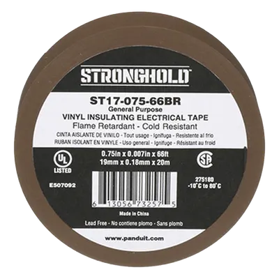 Cinta aislante PANDUIT ST17-075-66BR de PVC para instalaciones eléctricas