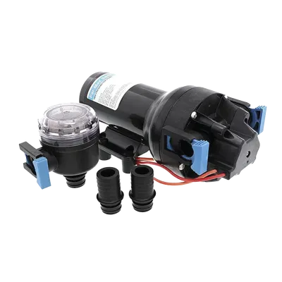 Bomba de diafragma / 24 Vcd / 60 PSI / 22.7 L/min / IPX6 / Autocebante 2.1 m (7 pies) / Aluminio fundido HD