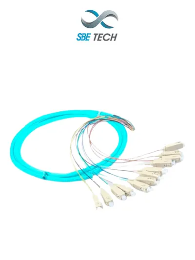 Pigtail de fibra óptica SBE TECH SC multimodo de 2 m, paquete de 6