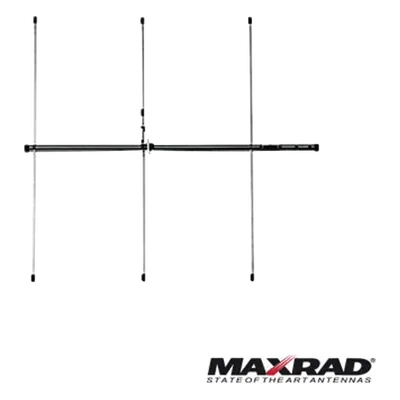 Antena base VHF direccional / 150-174 MHz / Yagi 3 elementos / 9.2 dBi / 250W / 41.25' (12.6 m)