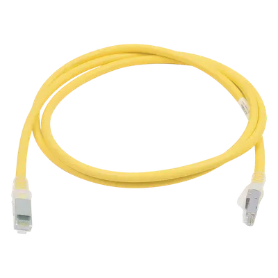 Patch Cord Cat6A UTP / CM / 1.52 m (5 pies) / Amarillo / PCB Inteligente / PoE+ / 10GBASE-T