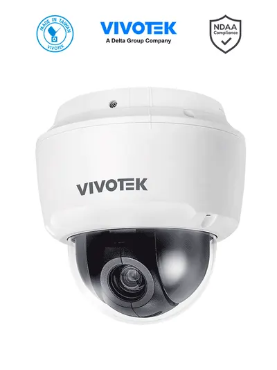 VIVOTEK SD9161-H-V2 - Camara IP PTZ para interior, 2 Megapixeles, Zoom optico 10x, WDR PRO, Smart VCA, Deep Search, Ciberseguridad Trend Micro, Smart Tracking, Camera Link, ONVIF