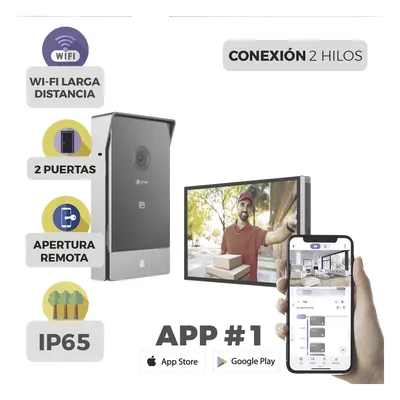 Videoportero IP EZVIZ CS-HP7 con monitor táctil de 7 pulgadas y 2K