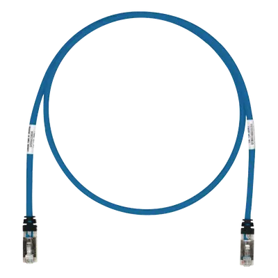 Patch Cord / Cat6A S/FTP / CM/LS0H / 10 m (32.81 ft) / 26 AWG / 500 MHz / Azul