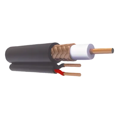 Cable siamés VIAKON RG-59-V-CCA/1000 para videovigilancia HD