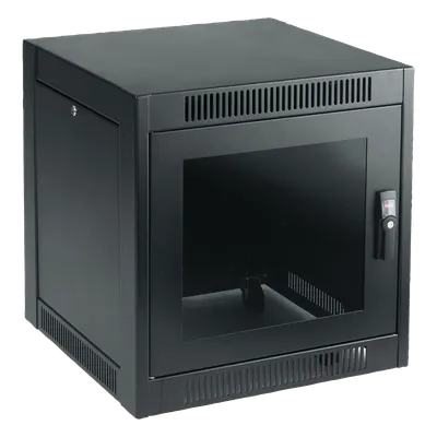 Gabinete de Piso / 11U / 700 x 600 x 900 mm / Acero 1.52 mm / Enfriamiento Pasivo / Ruedas / Cerradura / Paneles Extraíbles