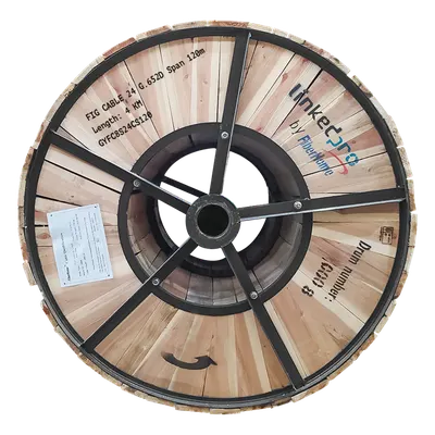 Cable de fibra óptica aérea LINKEDPRO GYFC-8S-24C-S120/4KM, 24 hilos