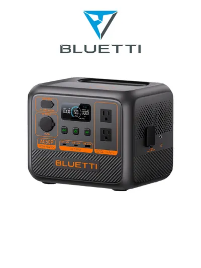 BLUETTI AC50P - Estación de energía portátil / 700 W - 504 Wh / Tecnología LiFePo4 / 3000 ciclos / modo Power Lifting
