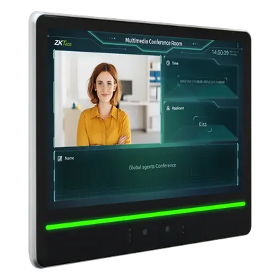 Terminal de Verificación Facial / Pantalla Táctil 10.1" / Autenticación Dual Rostro-Tarjeta / Cámara Binocular 2MP WDR / Capacidad 10,000 Rostros / WiFi 2.4 GHz / Android 7.1