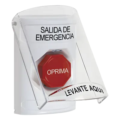 Botón Multipropósito STI SS23A2EX-ES con Bocina de Alarma y Diseño Anti-Activación