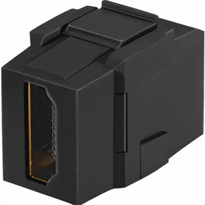 Módulo Acoplador HDMI / Versión 2.0 / Keystone / Categoría 2 / Hembra a Hembra Tipo-A / Negro