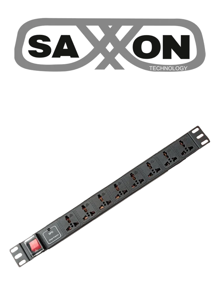 Barra PDU SAXXON SXPDU-8P16A con 8 contactos para rack