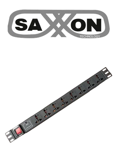 Barra PDU SAXXON SXPDU-8P16A con 8 contactos para rack