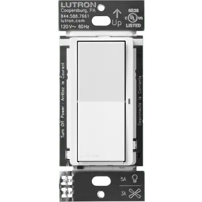 Interruptor inteligente Lutron Caseta DVRF5NSWH para control on/off