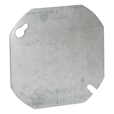 Tapa ciega octagonal RACO HUB-722 de acero galvanizado pintable